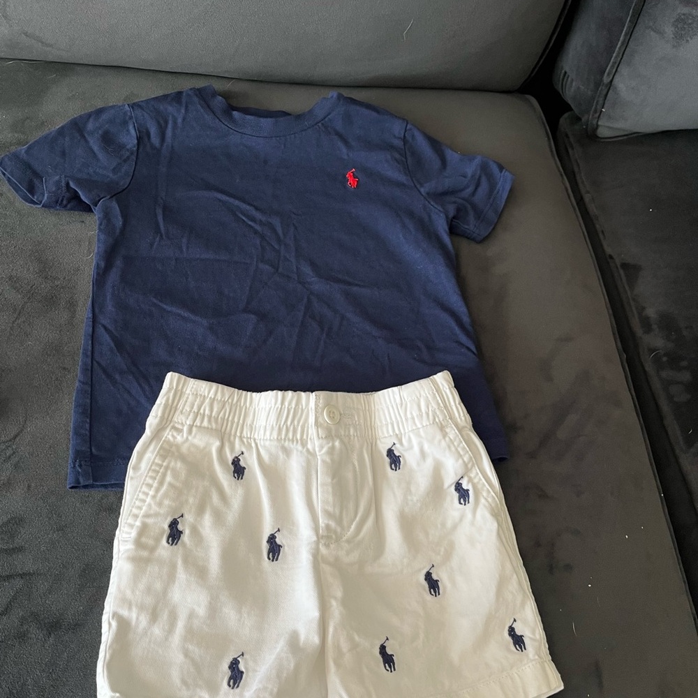 2 piece baby Ralph Lauren set